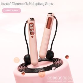 Smart Bluetooth Skipping Rope With CounterFitness Weight Bearing Ball (Option: A8 Powder Bluetooth English)