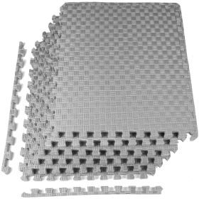 Only Supports Self Pickup  Jigsaw Sports Mat With EVA Foam Interlocking Tiles For Gymnastics And Home Gym Floor Protection, Various Sizes And Col (Option: Grey 1inch 6Pieces)