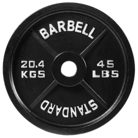 Only Supports Self Pickup  2 Olympic Cast Iron Weight Plates For Strength Training And Weightlifting, Multiple Sizes (Option: 45LB Single)