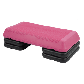 Only Supports Self Pickup Second Generation Pedals With 4 Stackable Lifts, Height Adjustable, Fitness Training Steps For Home Gym, Aerobic Streng (Option: Pink M)