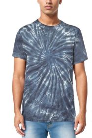 Tie and DIe Cotton Tshirt (Color: Black, size: S)