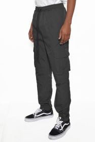 PEACOCK IRIDESCEINT JOGGER PANTS (Color: Black, size: 2XL)