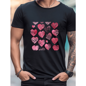 Celebrate in Style with This 100% Cotton Men's Valentine's Day Tee (Style: 200)
