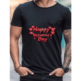 Celebrate in Style with This 100% Cotton Men's Valentine's Day Tee (Style: 214)