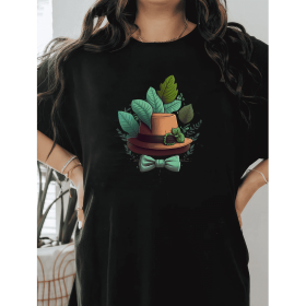 Casual Women's Cotton T-Shirt with Bow Detail - Trendy and Comfortable for Every Season (Style: 127)