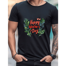 Celebrate in Style with This 100% Cotton Men's Valentine's Day Tee (Style: 297)