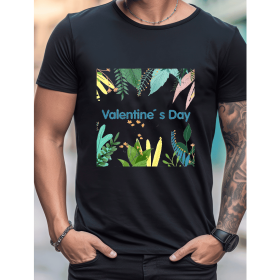 Celebrate in Style with This 100% Cotton Men's Valentine's Day Tee (Style: 244)