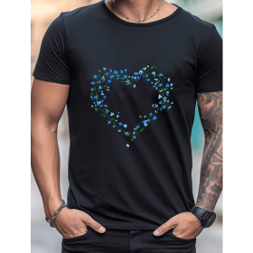 Celebrate in Style with This 100% Cotton Men's Valentine's Day Tee (Style: 316)
