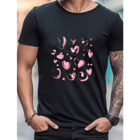 Celebrate in Style with This 100% Cotton Men's Valentine's Day Tee (Style: 330)