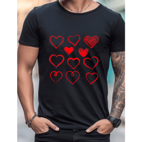 Celebrate in Style with This 100% Cotton Men's Valentine's Day Tee (Style: 359)