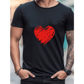 Celebrate in Style with This 100% Cotton Men's Valentine's Day Tee (Style: 304)