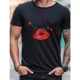 Celebrate in Style with This 100% Cotton Men's Valentine's Day Tee (Style: 337)