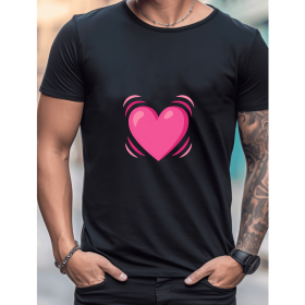 Celebrate in Style with This 100% Cotton Men's Valentine's Day Tee (Style: 402)