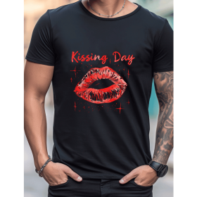 Celebrate in Style with This 100% Cotton Men's Valentine's Day Tee (Style: 340)