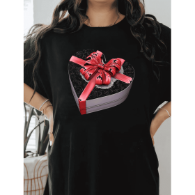 Casual Women's Cotton T-Shirt with Bow Detail - Trendy and Comfortable for Every Season (Style: 397)
