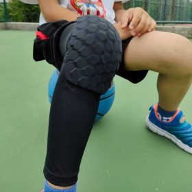 2 PC Compression Knee Pads Long Leg Sleeves Brace Knee Support Protection For Basketball, Football, Volleyball, Running, Cycling (Option: White-S)